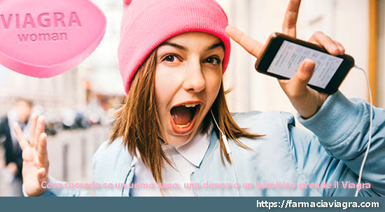 donna o bambino prende il Viagra